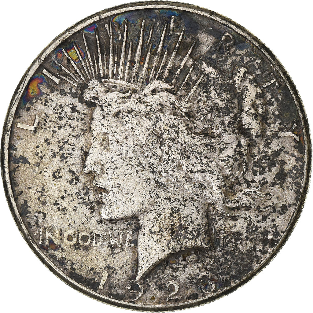 United States, 1 Dollar, Peace, 1923, San Francisco, Silver, VF(30-35), KM:150