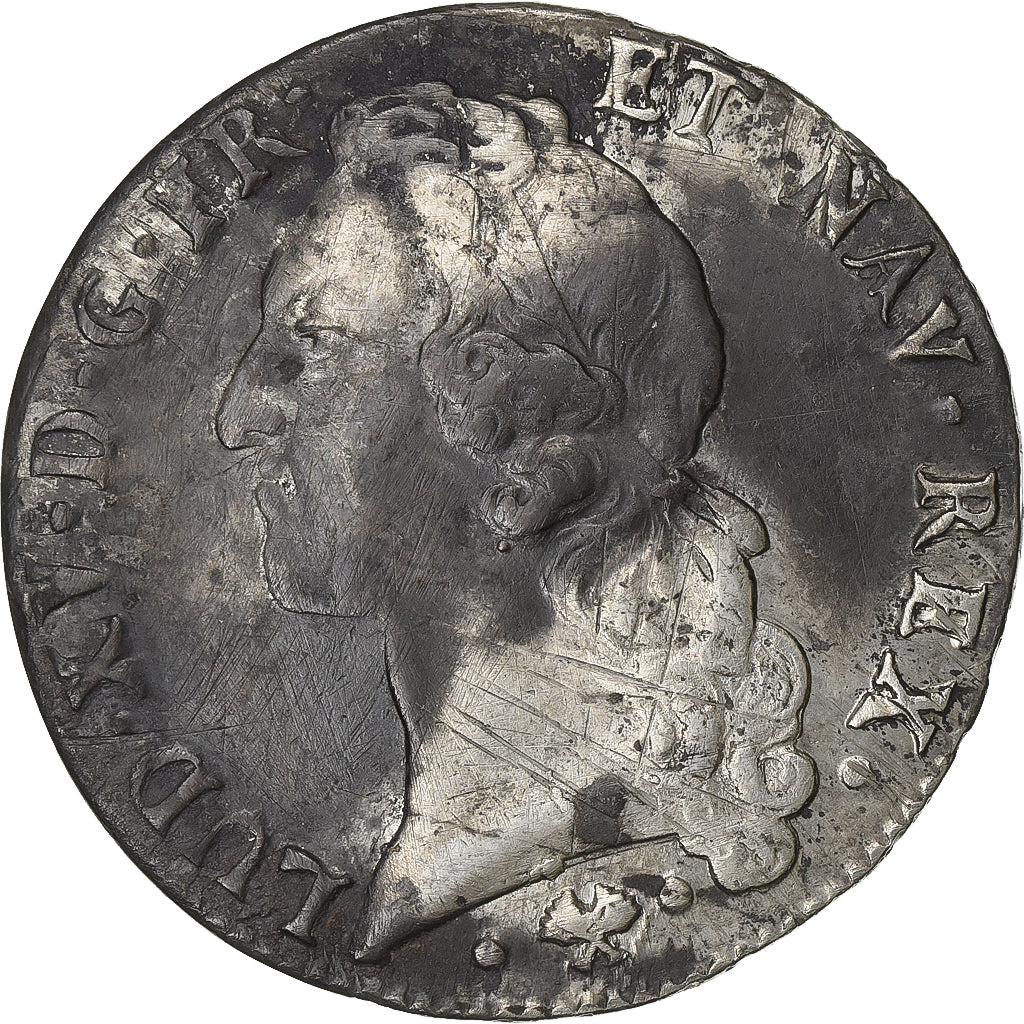 França, Louis XV, Écu au bandeau, 1765, Bayonne, Prata, VF(20-25)