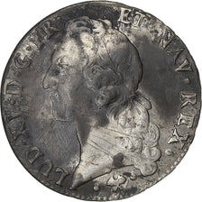 França, Louis XV, Écu au bandeau, 1765, Bayonne, Prata, VF(20-25)