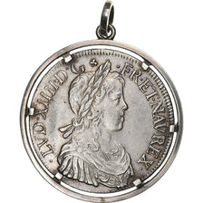 Frankreich, Louis XIV, Écu à la mèche longue, 1649, Montpellier, Silber, SS