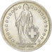 Switzerland, 2 Francs, Helvetia, 1944, Bern, Silver, AU(55-58), KM:21