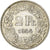 Schweiz, 2 Francs, Helvetia, 1944, Bern, Silber, VZ, KM:21