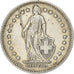 Switzerland, 2 Francs, Helvetia, 1940, Bern, Silver, AU(55-58), KM:21