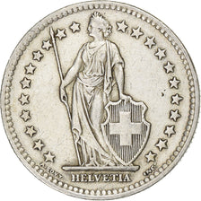 Switzerland, 2 Francs, Helvetia, 1947, Bern, Silver, AU(55-58), KM:21