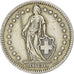 Switzerland, 2 Francs, Helvetia, 1958, Bern, Silver, AU(55-58), KM:21