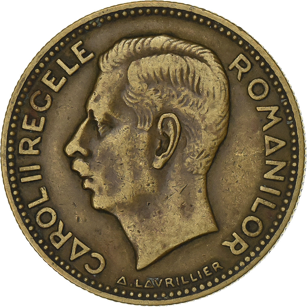 Romania, Carol II, 20 Lei, 1930, Nickel-brass, AU(50-53), KM:51