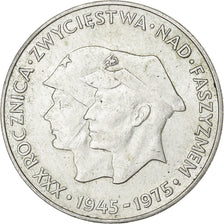 Polonia, 200 Zlotych, 30th Anniversary - Victory Over Fascism, 1975, Warsaw