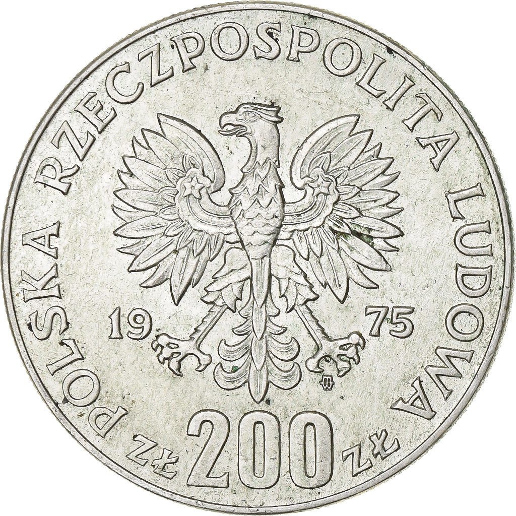 Polonia, 200 Zlotych, 30th Anniversary - Victory Over Fascism, 1975, Warsaw