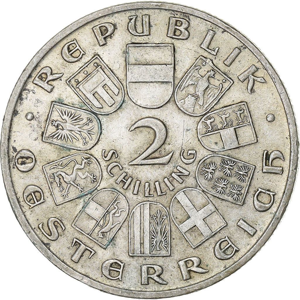 Austria, 2 Schilling, Franz Schubert, 1928, Silver, EF(40-45), KM:2843