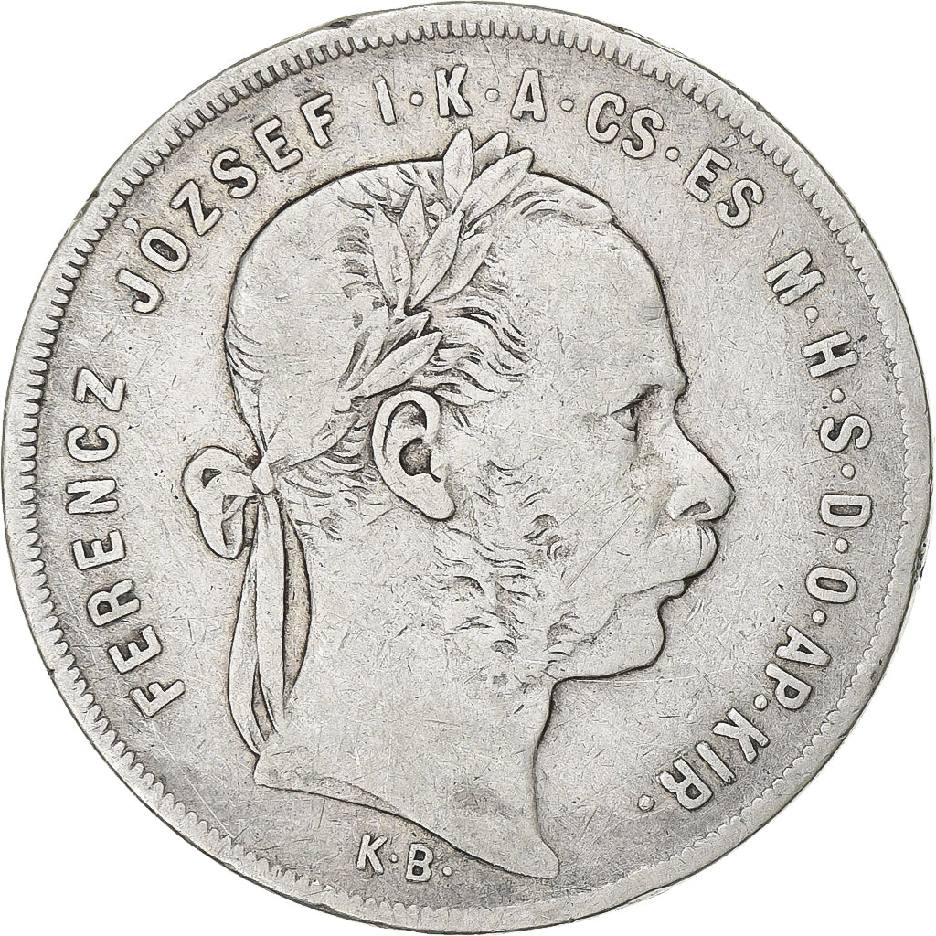 Hungria, Franz Joseph I, 1 Forint, 1878, Prata, EF(40-45), KM:453