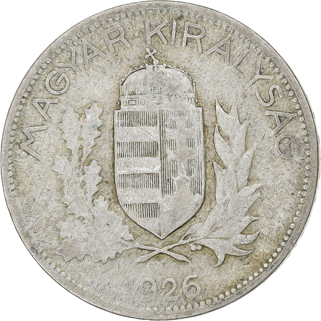 Ungheria, 1 Pengö, 1926, Argento, BB, KM:510