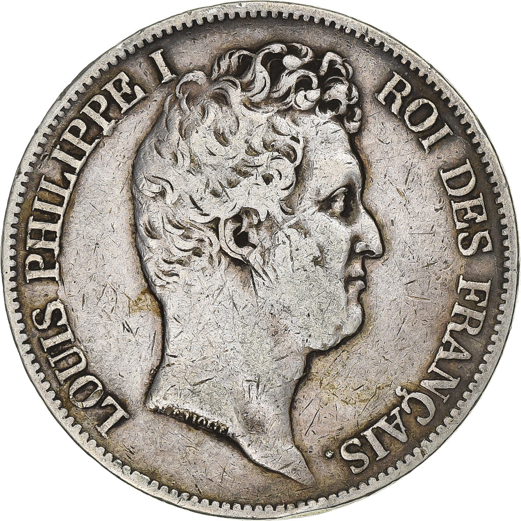 France, Louis-Philippe, 5 Francs, 1831, Paris, Silver, VF(30-35), Gadoury:676