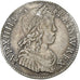 France, Louis XIV, 1/4 Écu à la mèche longue, 1651, Bayonne, Argent, TTB