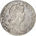 France, Louis XIV, 1/2 Écu à la mèche longue, 1647, Aix-en-Provence, Argent