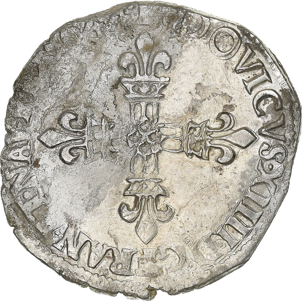 Francia, Louis XIV, 1/4 Ecu, frappé au marteau, 1644, Bordeaux, Argento, BB