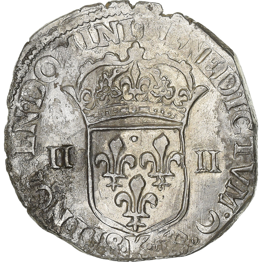 Francia, Louis XIV, 1/4 Ecu, frappé au marteau, 1644, Bordeaux, Argento, BB