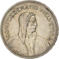 Switzerland, 5 Francs, 1954, Bern, Silver, EF(40-45), KM:40