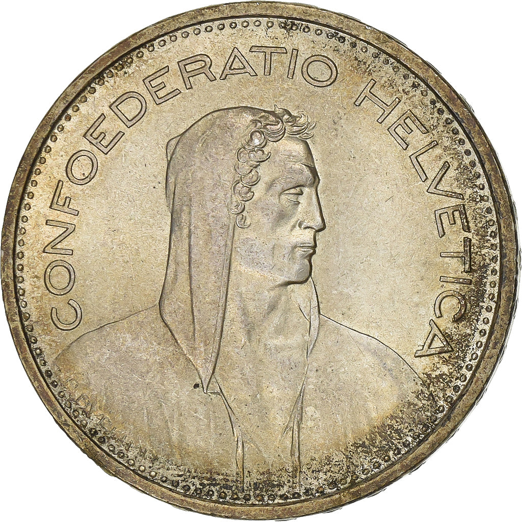 Szwajcaria, 5 Francs, 1966, Bern, Srebro, AU(50-53), KM:40