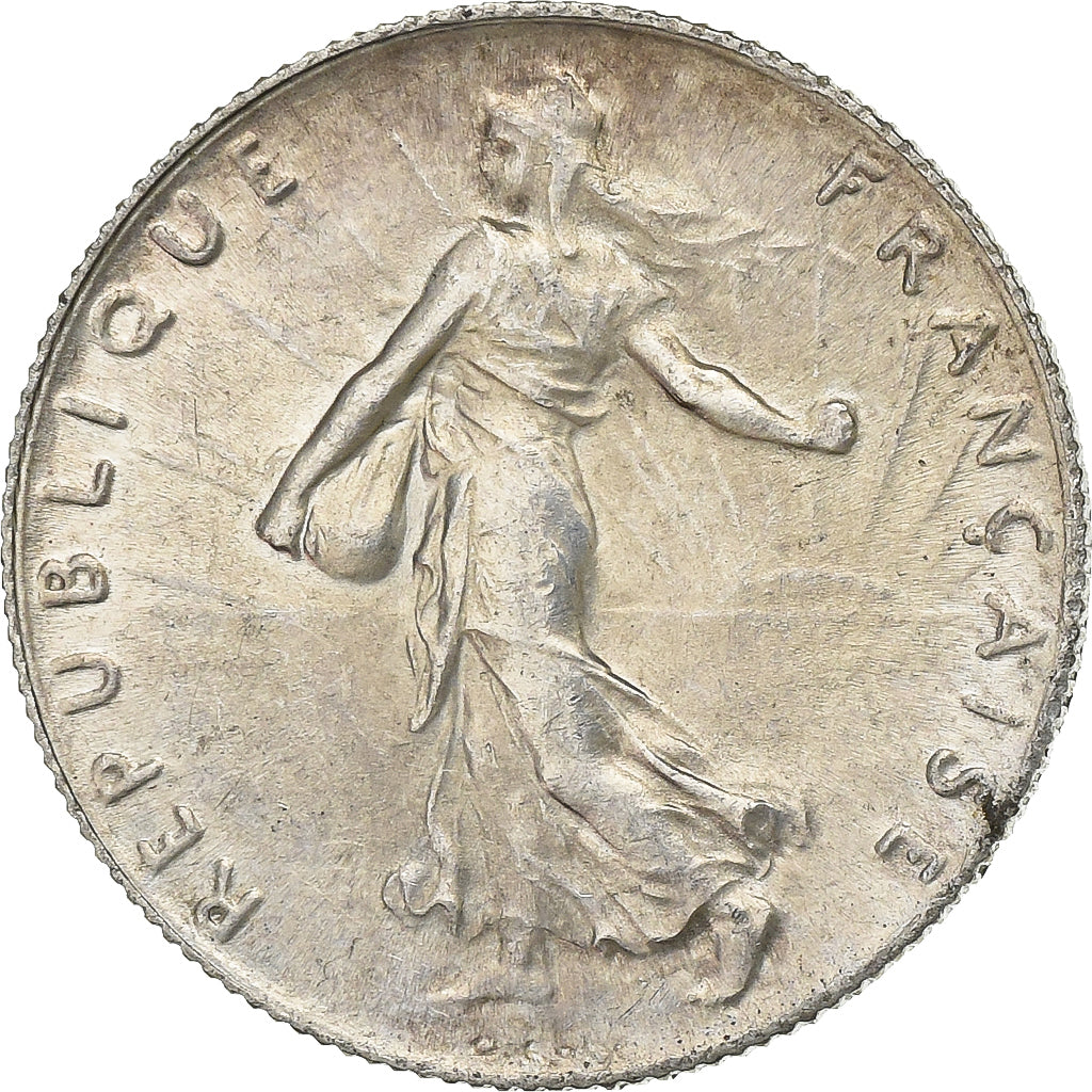 France, 50 Centimes, Semeuse, 1918, Paris, Argent, SUP, KM:854