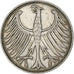 GERMANIA - REPUBBLICA FEDERALE, 5 Mark, 1951, Karlsruhe, Argento, SPL-, KM:112