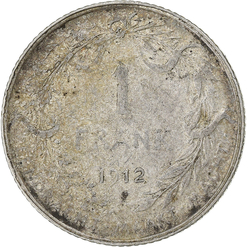 Belgique, Albert I, 1 Franc, 1912, Argent, TTB, KM:72
