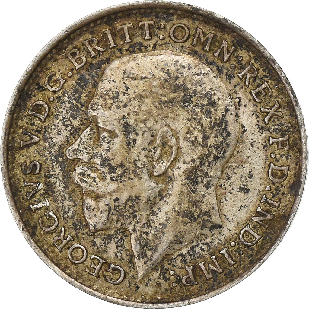 Great Britain, George V, 3 Pence, 1915, Silver, EF(40-45)