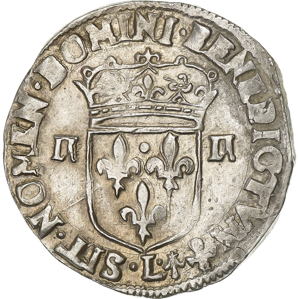 França, Louis XIV, 1/4 Ecu, 1647, Bayonne, Prata, EF(40-45), Gadoury:136