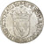 Francia, Louis XIV, 1/2 Écu à la mèche longue, 1650, Bayonne, Plata, MBC