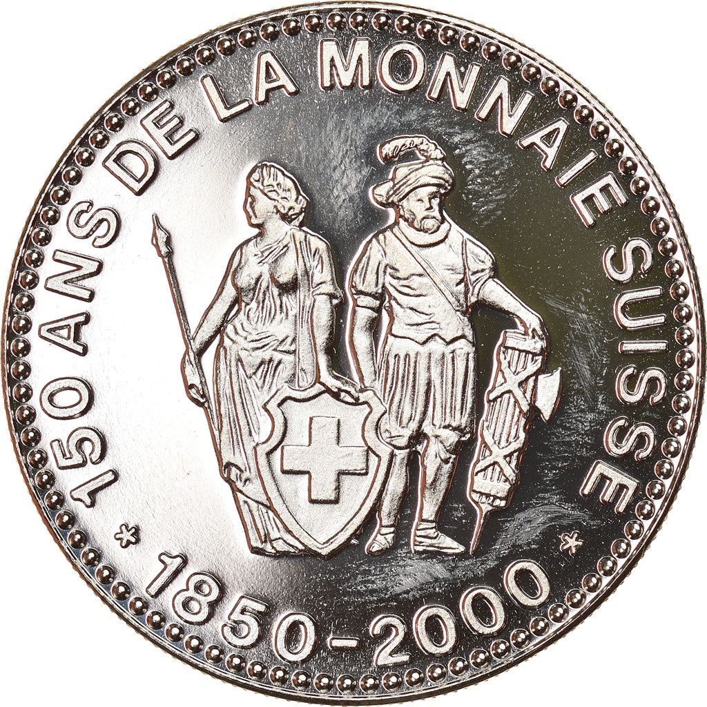 Suisse, Médaille, 150 Ans de la Monnaie Suisse, 2 Centimes, 2000, SPL+