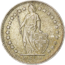 Switzerland, 1/2 Franc, Helvetia, 1948, Bern, Silver, MS(60-62), KM:23