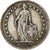 Switzerland, 1 Franc, Helvetia, 1940, Bern, Silver, AU(55-58), KM:24
