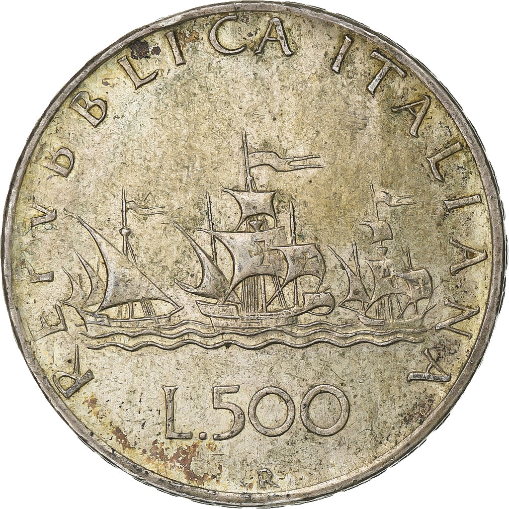Itália, 500 Lire, 1961, Rome, Prata, EF(40-45), KM:98