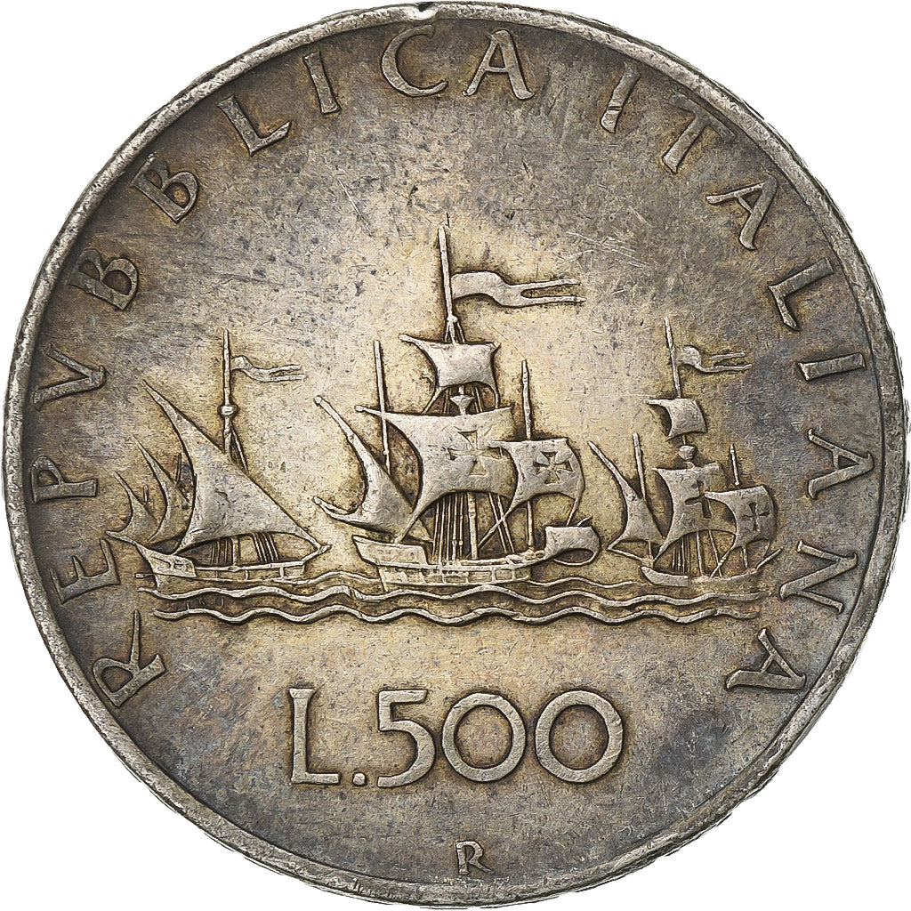 Itália, 500 Lire, 1958, Rome, Prata, EF(40-45), KM:98