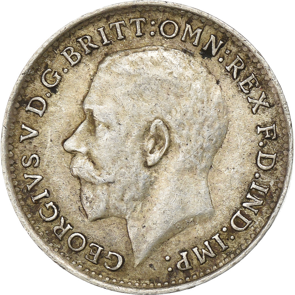 Grande-Bretagne, George V, 3 Pence, 1919, Argent, TTB+, KM:813