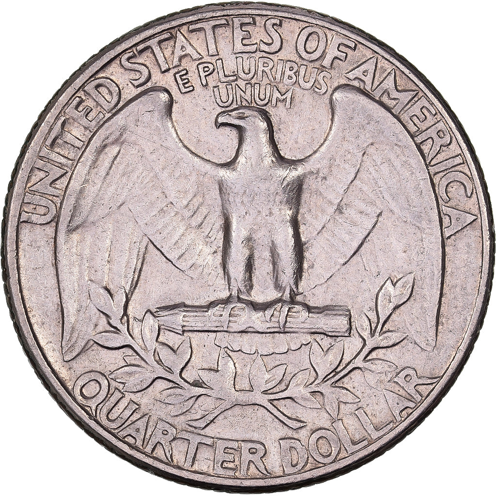 États-Unis, Quarter, Washington Quarter, 1966, U.S. Mint, Cupronickel plaqué