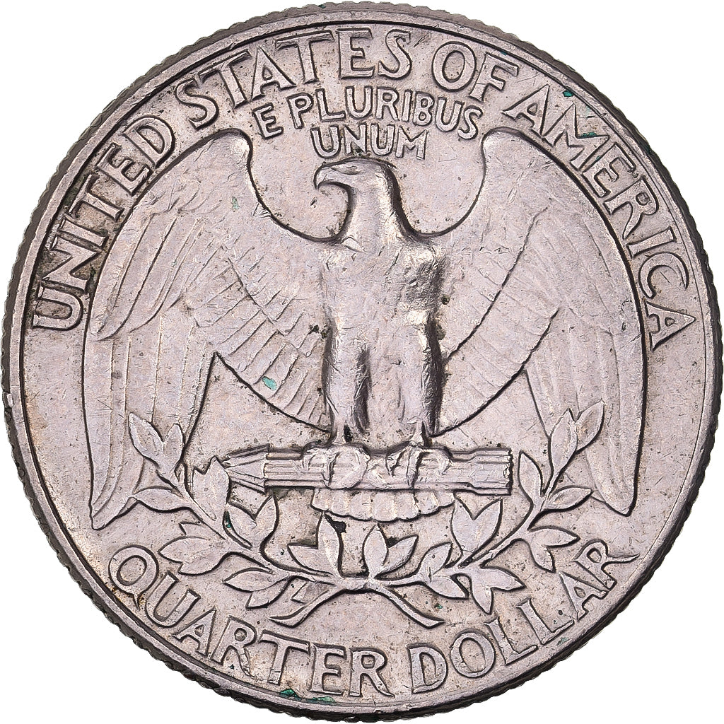 United States, Quarter, Washington Quarter, 1990, U.S. Mint, Copper-Nickel Clad