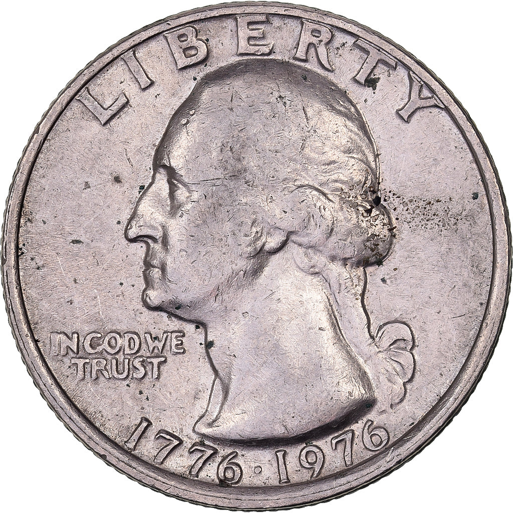 États-Unis, Quarter, Washington Quarter, 1976, U.S. Mint, Cupronickel plaqué