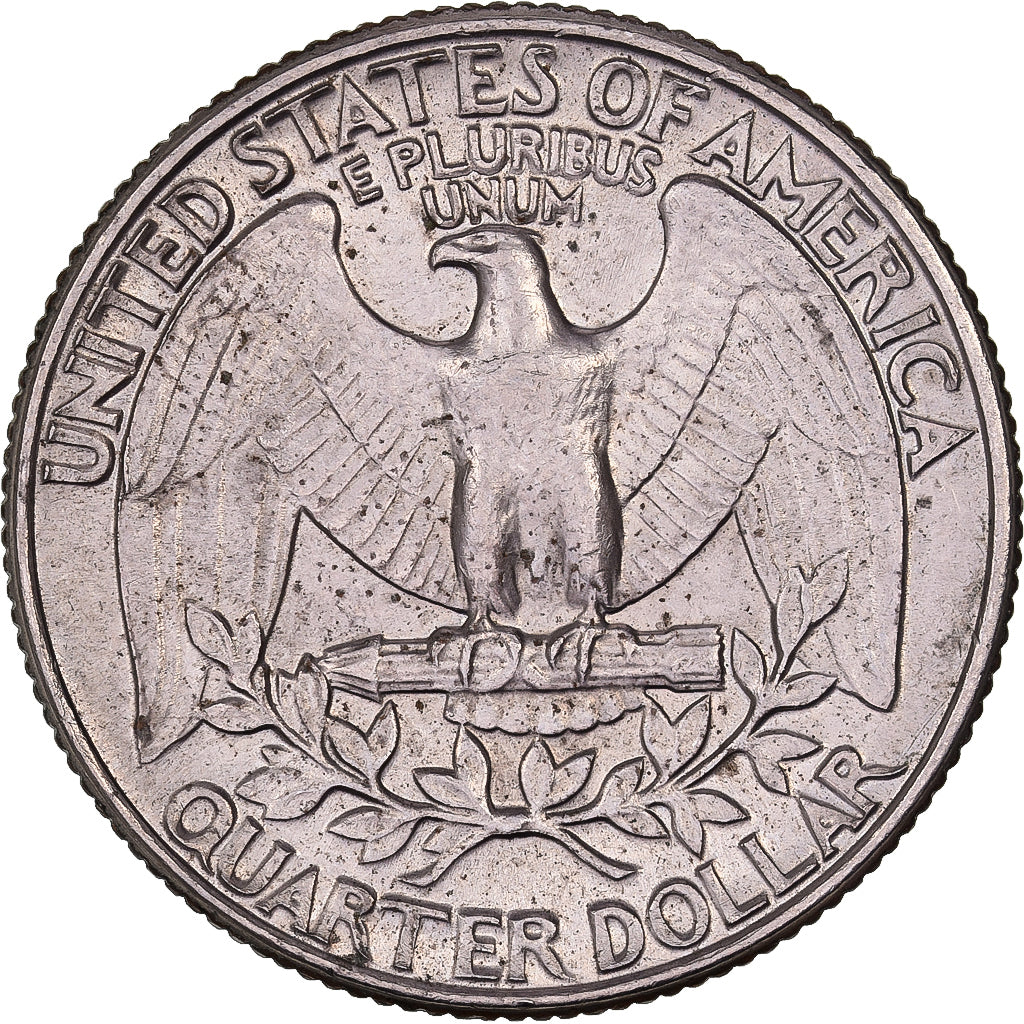 Stati Uniti, Quarter, Washington Quarter, 1980, U.S. Mint, Rame ricoperto in