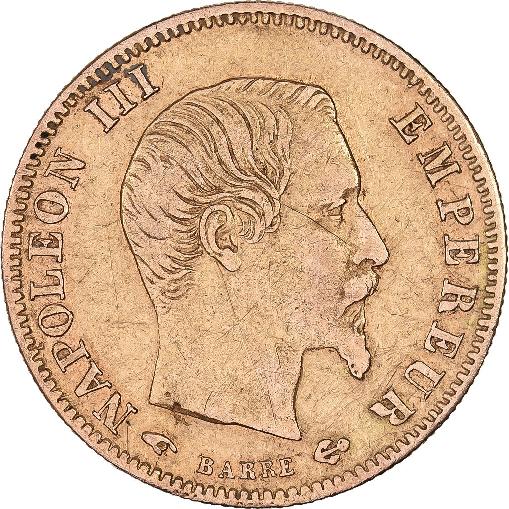 Frankrijk, Napoleon III, 5 Francs, 1859, Paris, Goud, FR+, Gadoury:1001