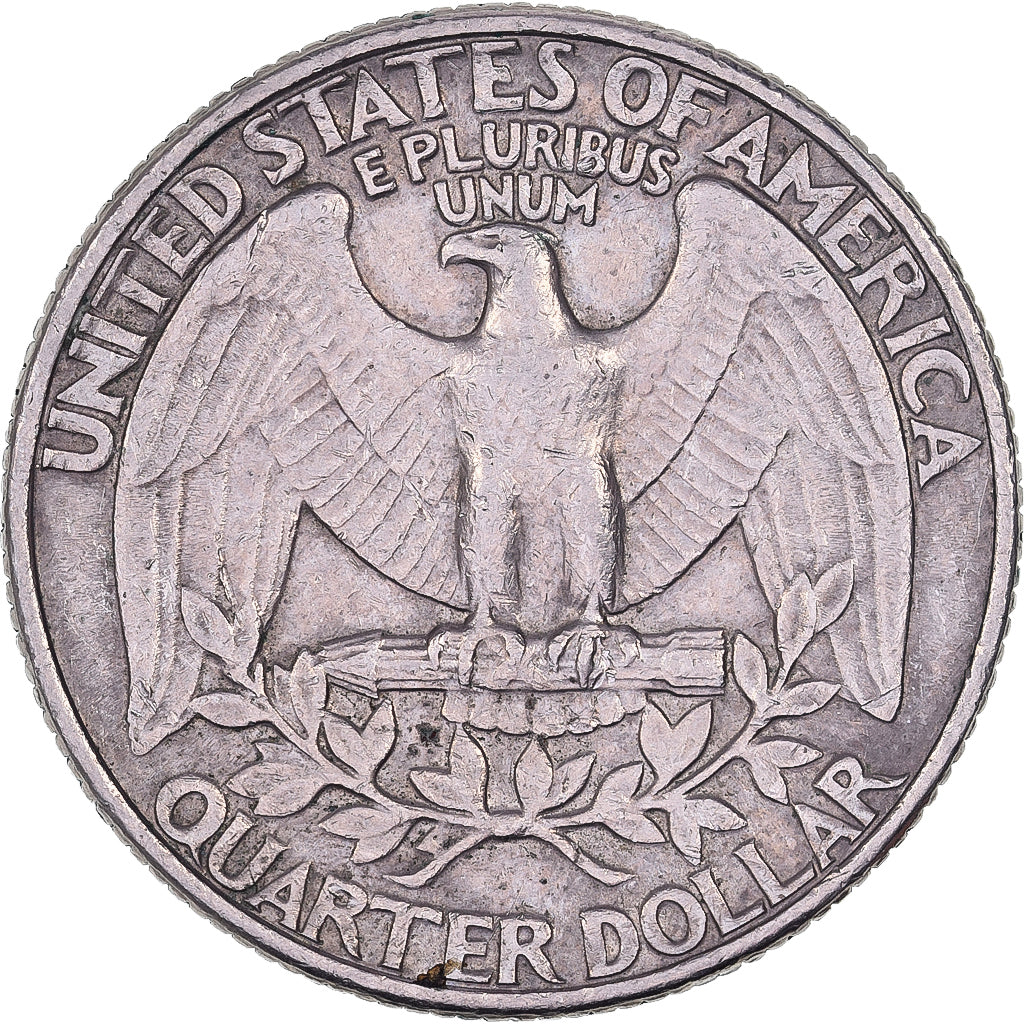 Stati Uniti, Quarter, Washington Quarter, 1986, U.S. Mint, Rame ricoperto in