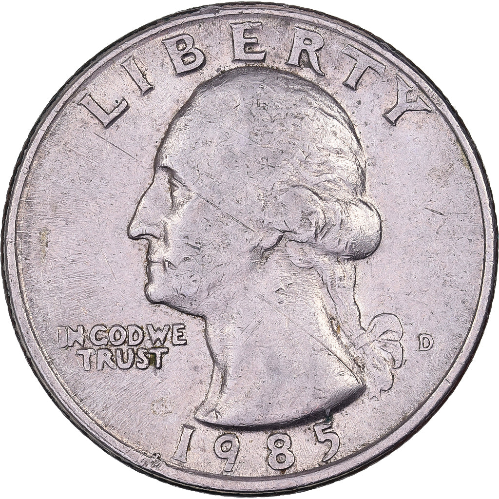 Verenigde Staten, Quarter, Washington Quarter, 1985, U.S. Mint, Copper-Nickel