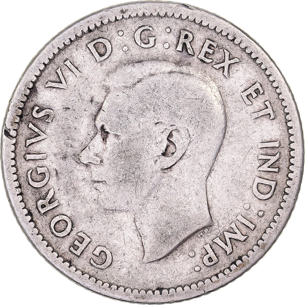 Canada, George VI, 10 Cents, 1940, Royal Canadian Mint, Argento, MB+, KM:34