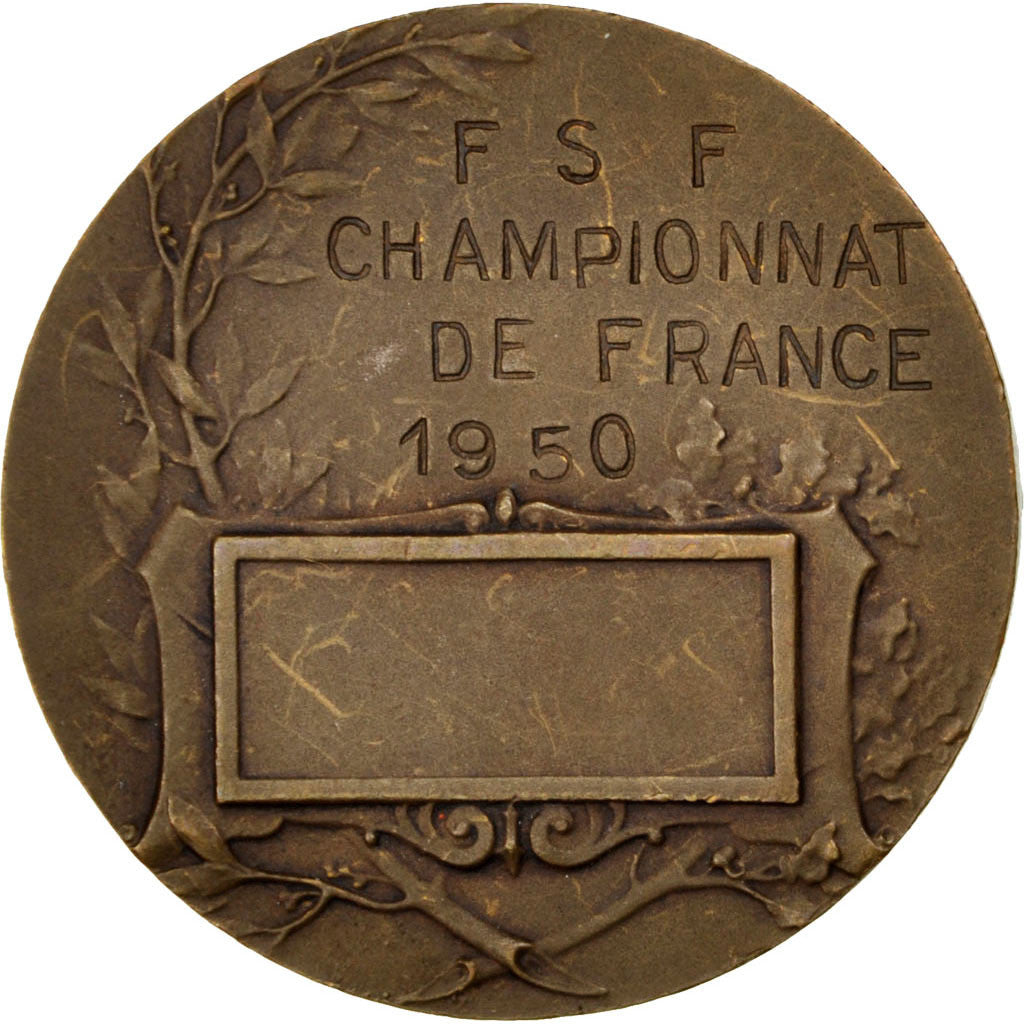 Frankreich, Medaille, French Fourth Republic, 1950, Bronze, SS+