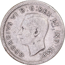 Canada, George VI, 10 Cents, 1939, Royal Canadian Mint, Silver, VF(30-35), KM:34