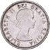 Canada, Elizabeth II, 10 Cents, 1954, Royal Canadian Mint, Argento, BB, KM:51