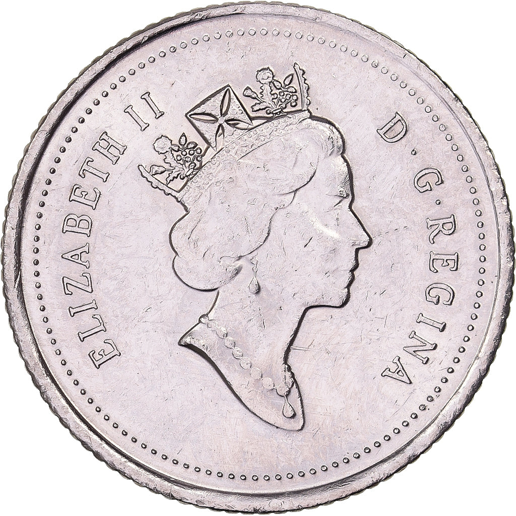 Canada, Elizabeth II, 10 Cents, 1996, Royal Canadian Mint, Nickel, AU(50-53)