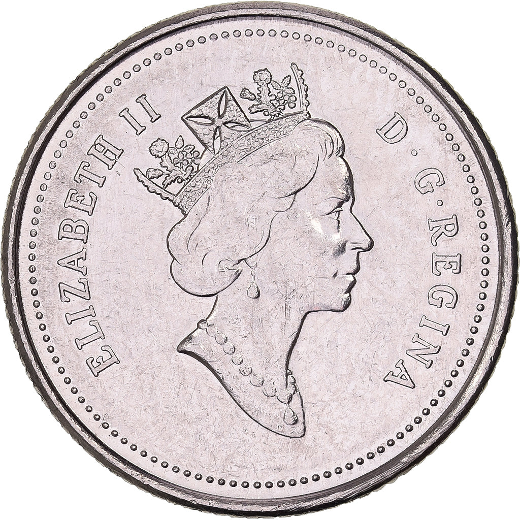 Canada, Elizabeth II, 10 Cents, 1991, Royal Canadian Mint, Nichel, BB+, KM:183