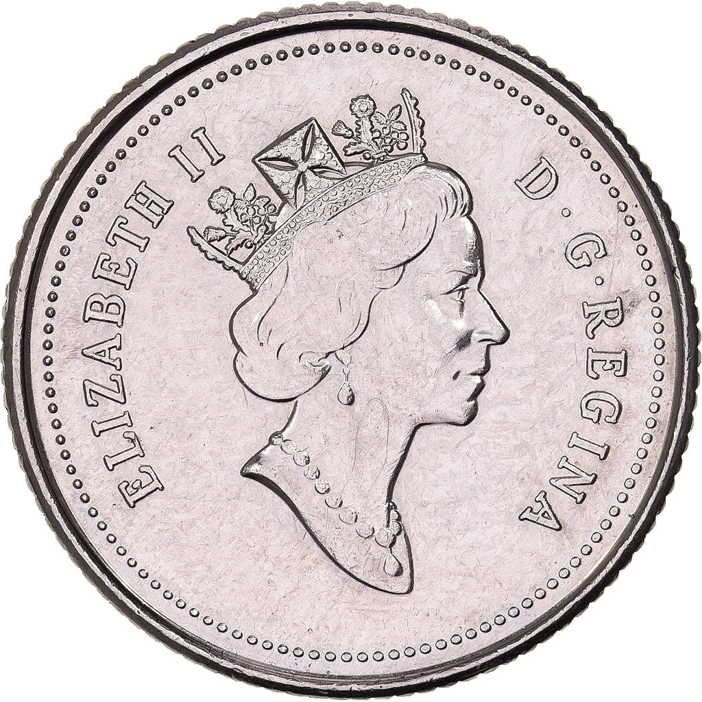 Canadá, Elizabeth II, 10 Cents, 1867-1992, Royal Canadian Mint, Níquel, MBC+