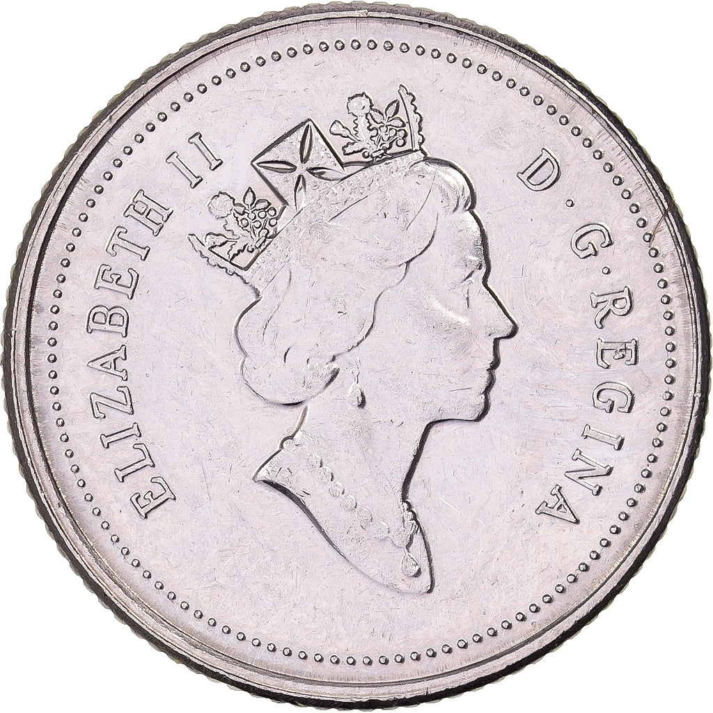Canadá, Elizabeth II, 10 Cents, 1994, Royal Canadian Mint, Níquel, MBC+