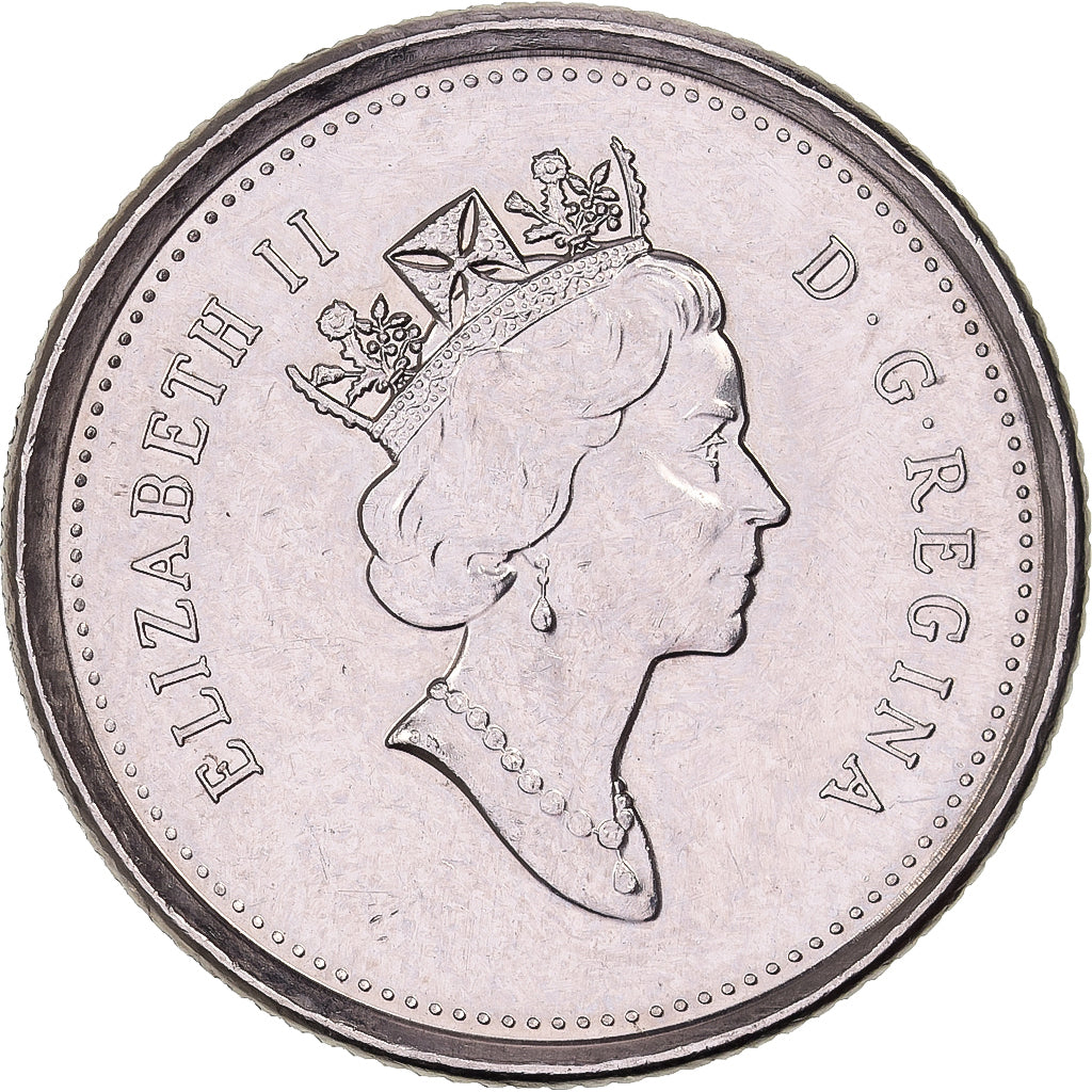 Canada, Elizabeth II, 10 Cents, 1998, Royal Canadian Mint, Nickel, ZF+, KM:183